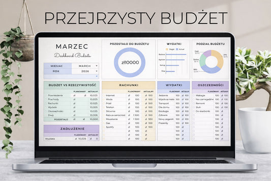 Przejrzysty Budżet Domowy - Szablon Arkusza Google Sheets